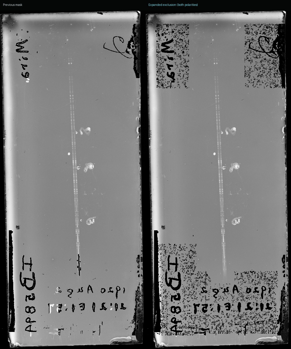 Annotation mask revision comparison