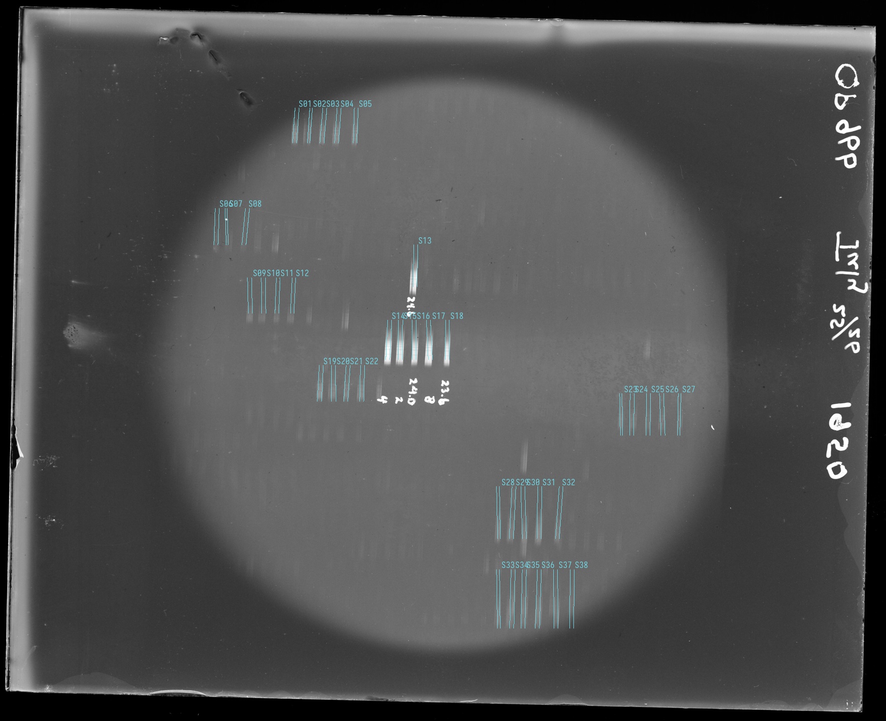 Spectral extraction apertures
