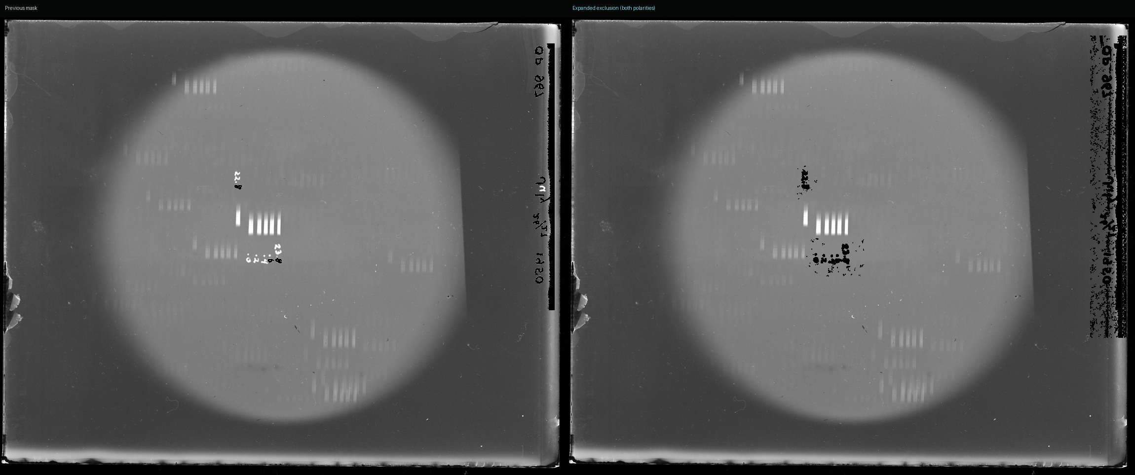 Annotation mask revision comparison