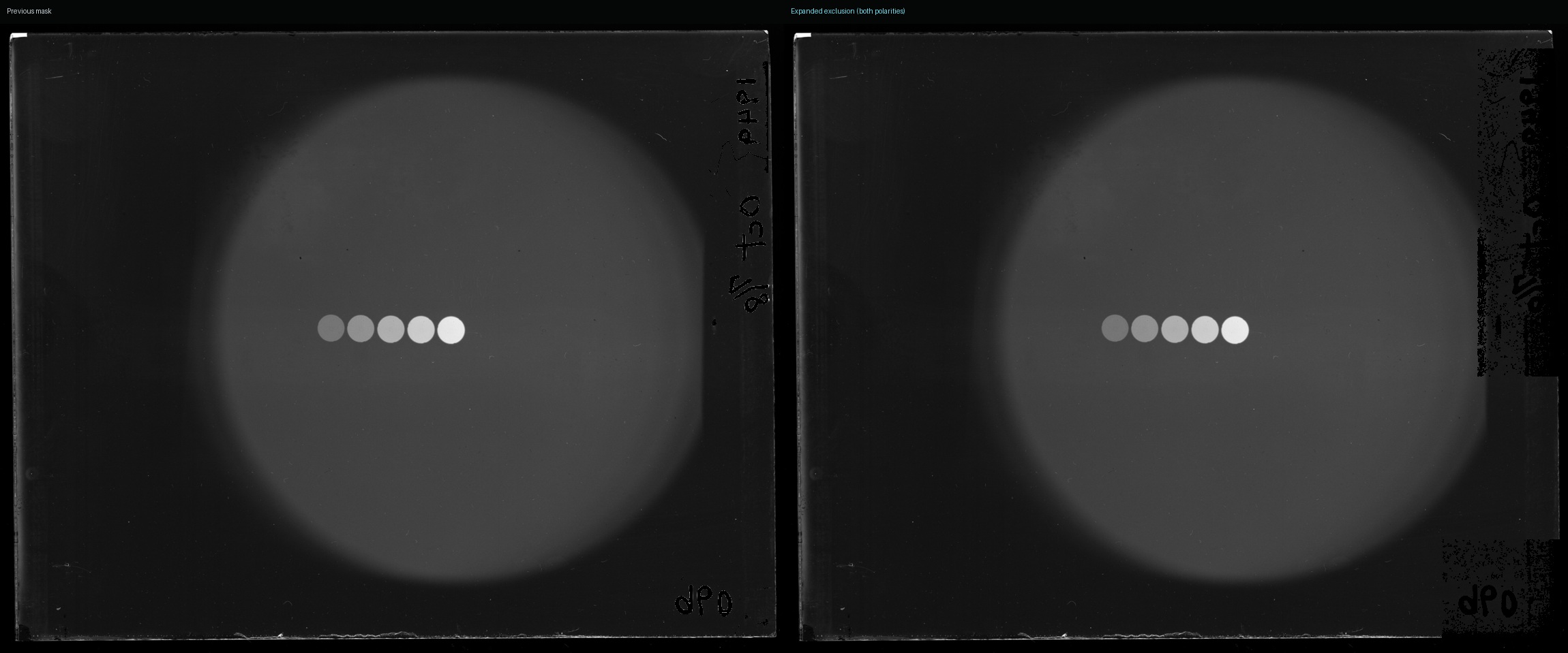 Annotation mask revision comparison