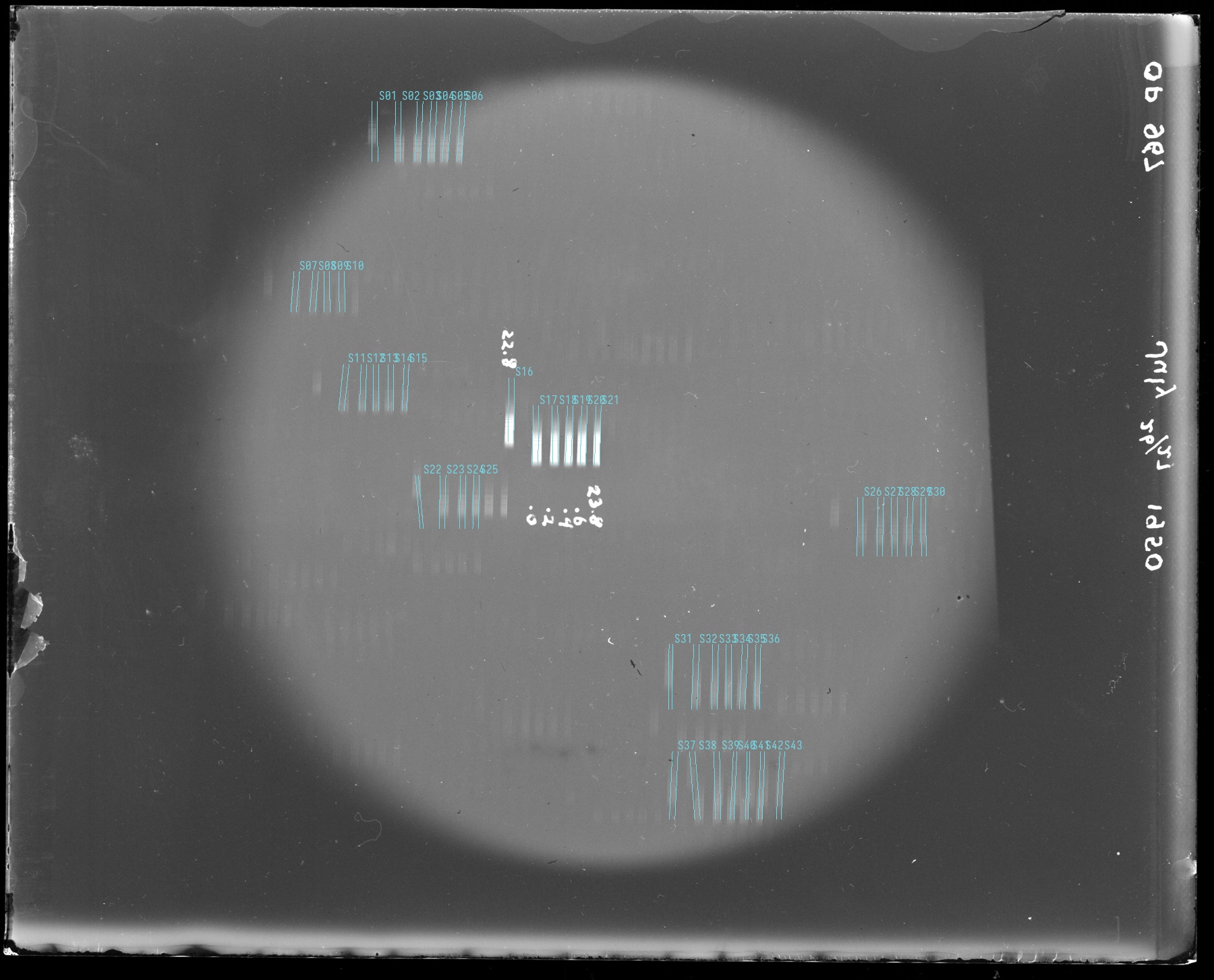 Spectral extraction apertures
