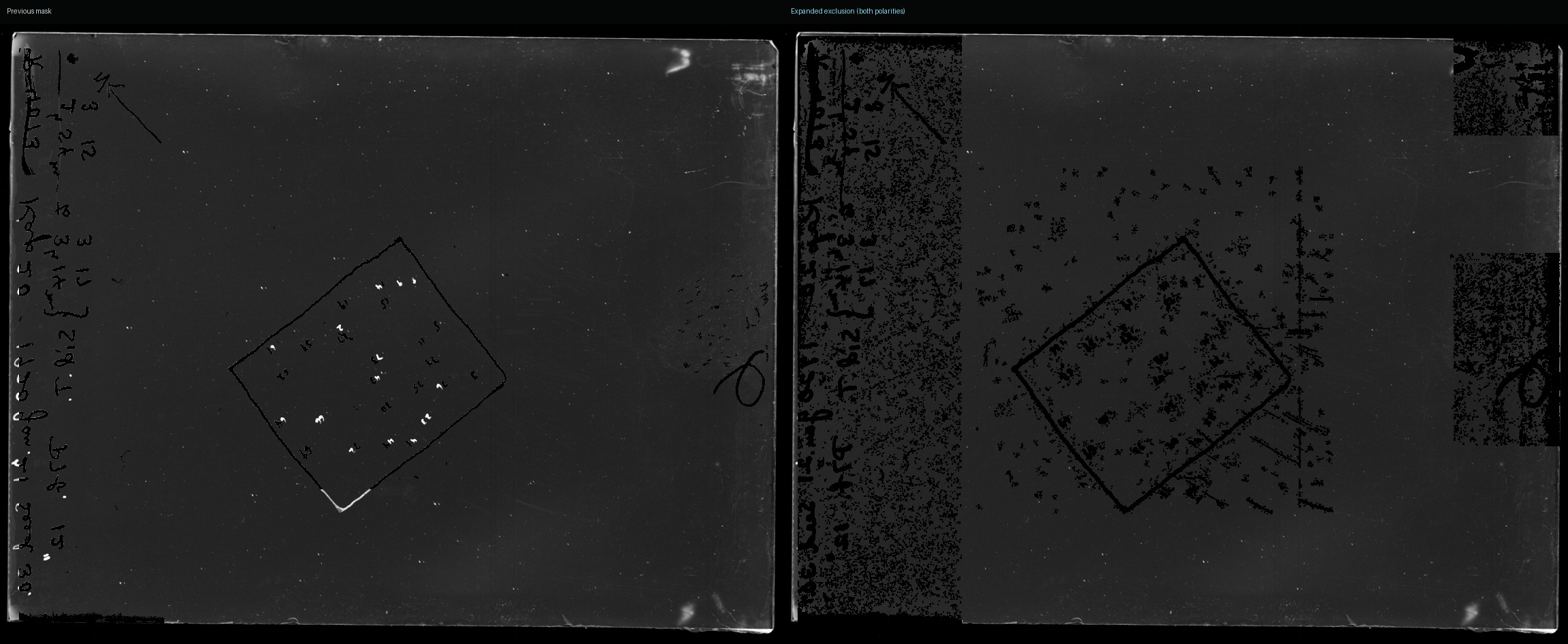 Annotation mask revision comparison