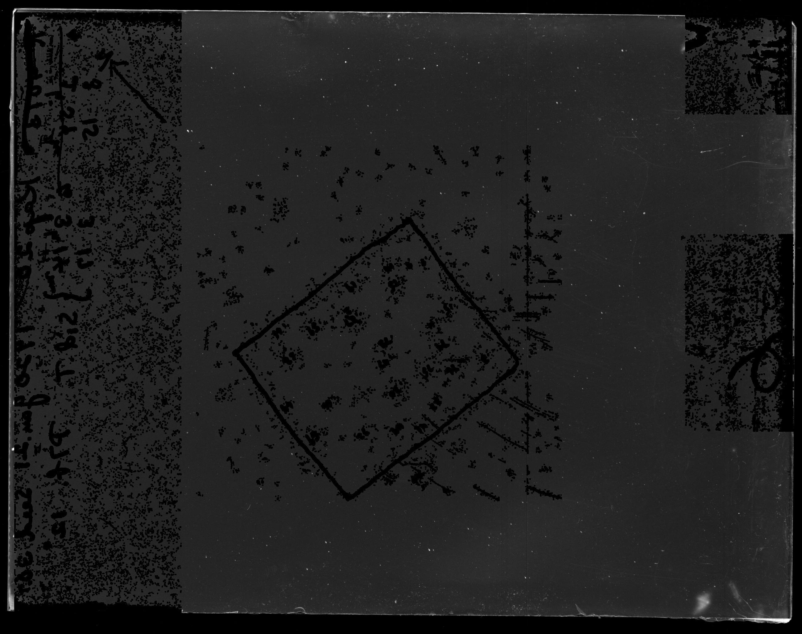 Photographic remainder using expanded exclusion mask